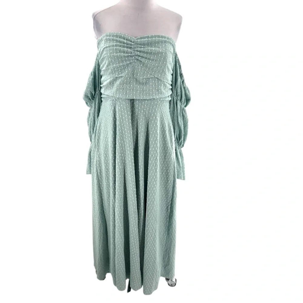 Worth collective Corrine Tiered Sleeve Maxi Dress with Pockets Bump Friendly XL - Picture 4 of 8